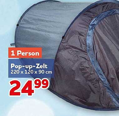1 Person Pop-up-Zelt 220 x 120 x 90 cm