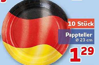 10 Stück Pappteller Ø 23 cm
