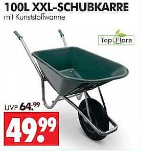 100L XXL-SCHUBKARRE mit Kunststoffwanne