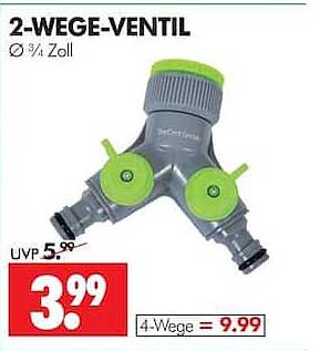 2-WEGE-VENTIL Ø 3/4 Zoll
