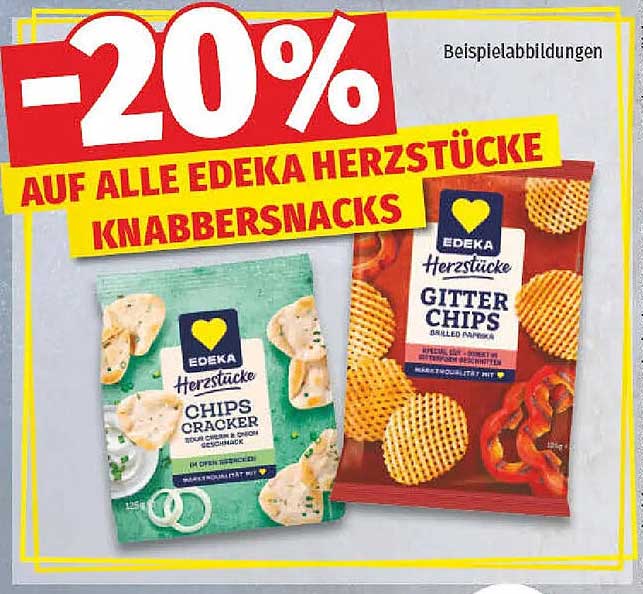 -20% AUF ALLE EDEKA HERZSTÜCKE KNABBERSNACKS