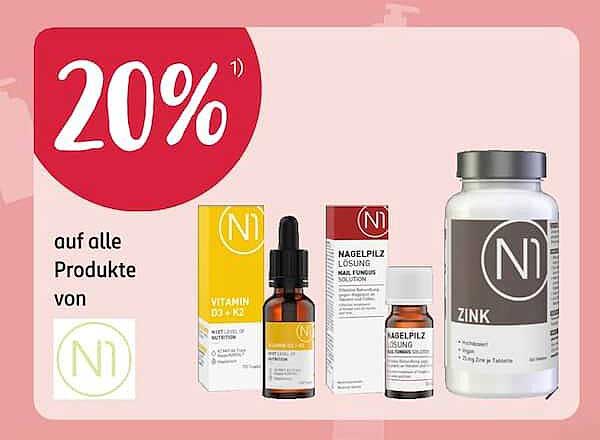 20% auf alle Produkte von N1