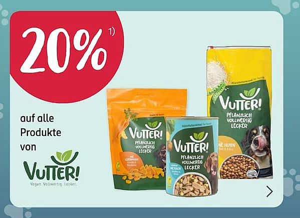 20% auf alle Produkte von Vutter!