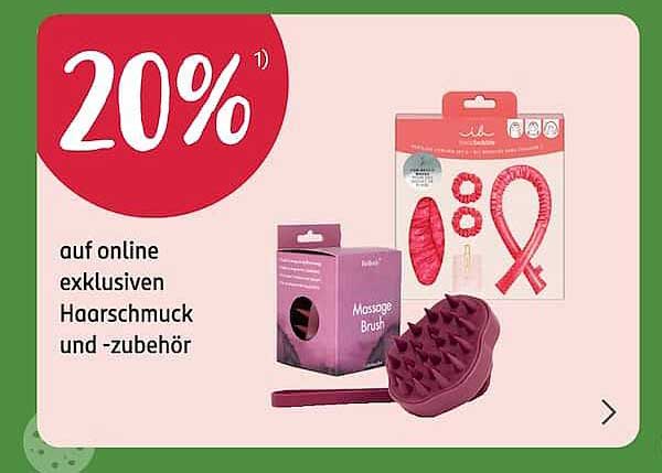 20% auf online exklusiven Haarschmuck und -zubehör