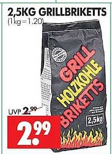 2,5KG GRILLBRIKETTS