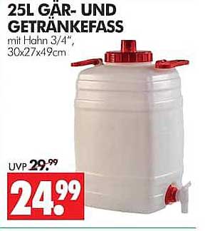 25L GÄR- UND GETRÄNKEFASS