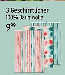 3 Geschirrtücher 100% Baumwolle