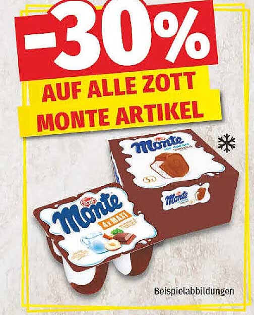 -30% AUF ALLE ZOTT MONTE ARTIKEL
