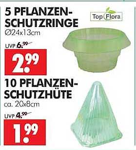 5 PFLANZENSCHUTZRINGE Ø24x13cm