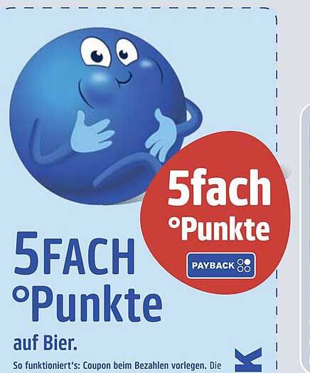 5fach °Punkte auf Bier.