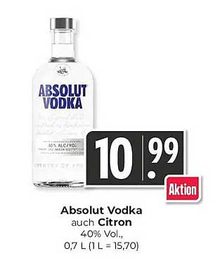 Absolut Vodka auch Citron