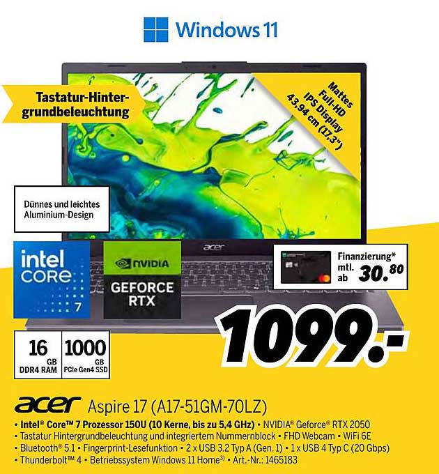 Acer Aspire 17 (A17-51GM-70LZ)