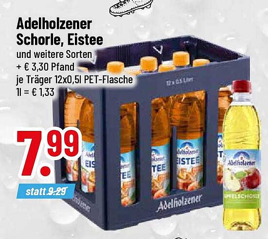 Adelholzener Schorle, Eistee und weitere Sorten