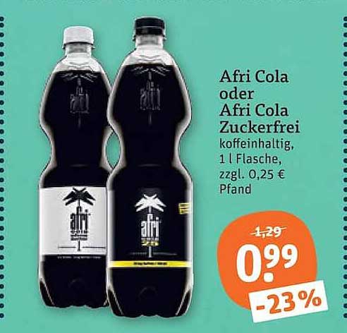 Afri Cola oder Afri Cola Zuckerfrei
