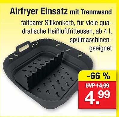 Airfryer Einsatz mit Trennwand