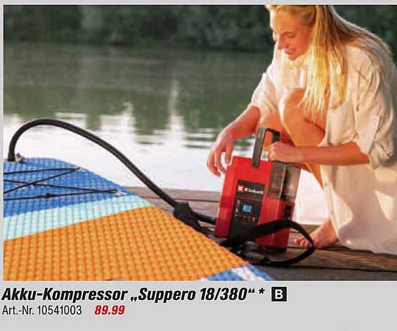 Akku-Kompressor „Suppero 18/380u“ *