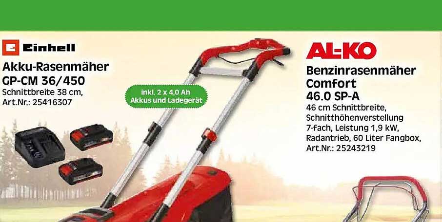 Akku-Rasenmäher GP-CM 36/450