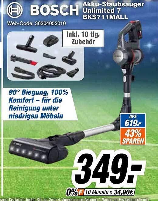 Akku-Staubsauger Unlimited 7 BKS711MALL