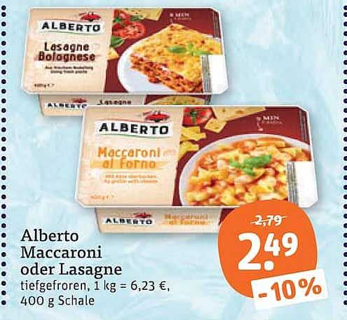 Alberto Maccaroni oder Lasagne
