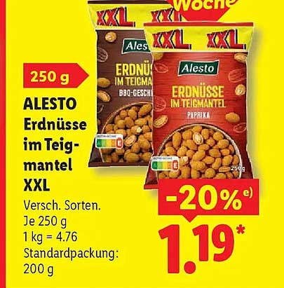 ALESTO Erdnüsse im Teigmantel XXL