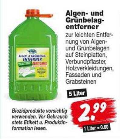 Algen- und Grünbelag-entferner