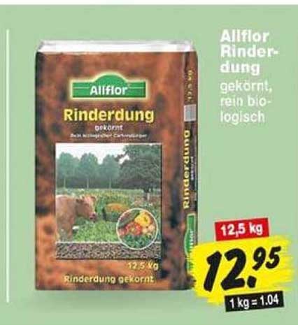 Allflor Rinderdung gekörnt rein biologisch