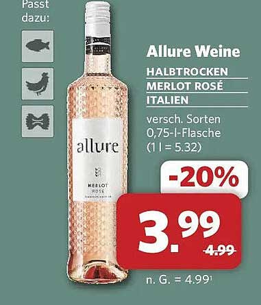 Allure Weine HALBTROCKEN MERLOT ROSÉ ITALIEN