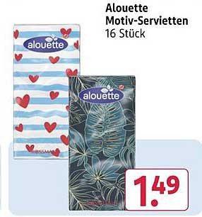 Alouette Motiv-Servietten 16 Stück