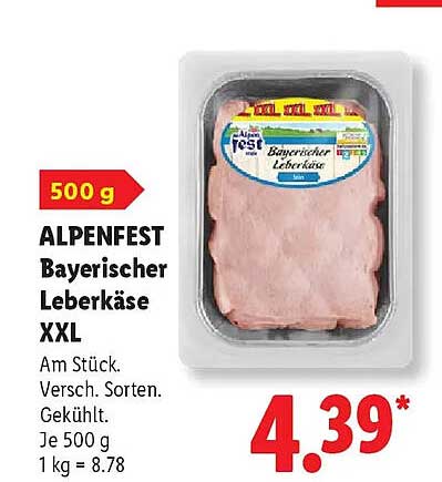 ALPENFEST Bayerischer Leberkäse XXL