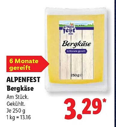 ALPENFEST Bergkäse
