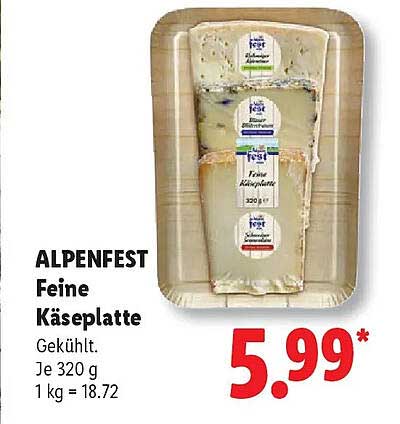 ALPENFEST Feine Käseplatte
