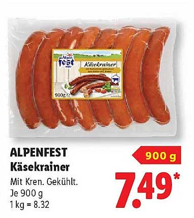 ALPENFEST Käsekrainer