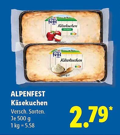 ALPENFEST Käsekuchen