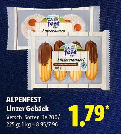 ALPENFEST Linzer Gebäck