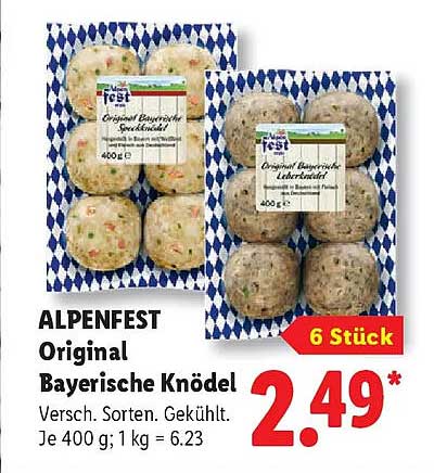 ALPENFEST Original Bayerische Knödel