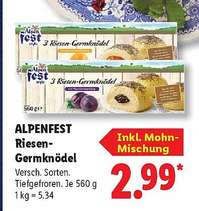 ALPENFEST Riesen-Germknödel
