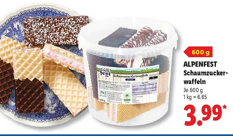 ALPENFEST Schaumzucker-waffeln