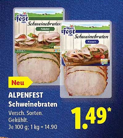ALPENFEST Schweinebraten
