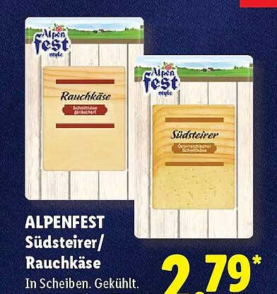 ALPENFEST Südsteirer/ Rauchkäse
