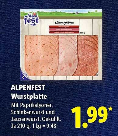 ALPENFEST Wurstplatte