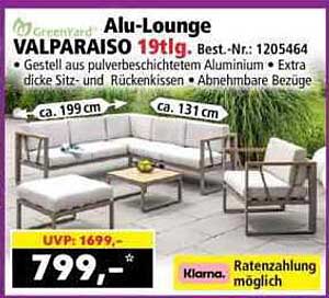Alu-Lounge VALPARAISO 19tlg.