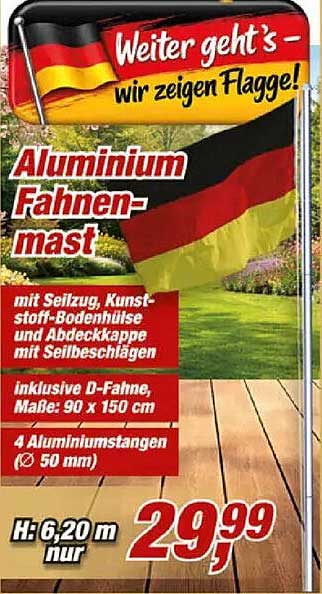 Aluminium Fahnenmast