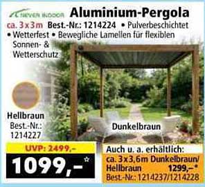 Aluminium-Pergola