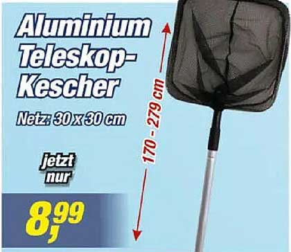 Aluminium Teleskop-Kescher
