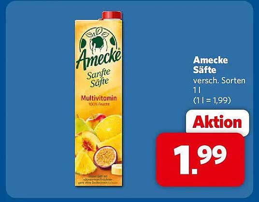 AmecKe Säfte versch. Sorten 1 l (1 l = 1,99)