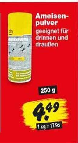 Ameisen-pulver geeignet für drinnen und draußen