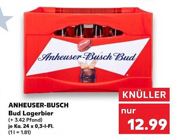 ANHEUSER-BUSCH Bud Lagerbier