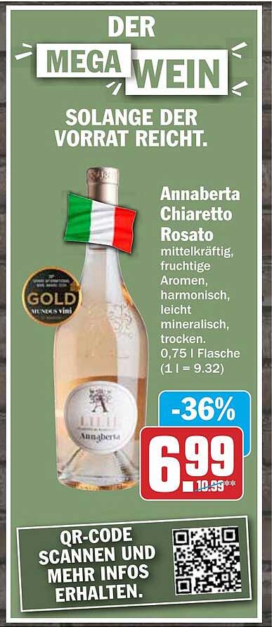 Annaberta Chiaretto Rosato