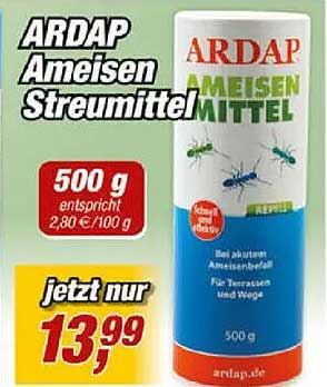 ARDAP Ameisen Streumittel