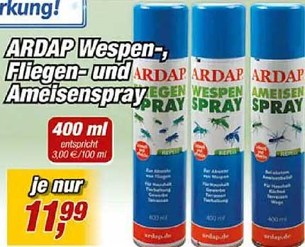 ARDAP Wespen-, Fliegen- und Ameisenspray